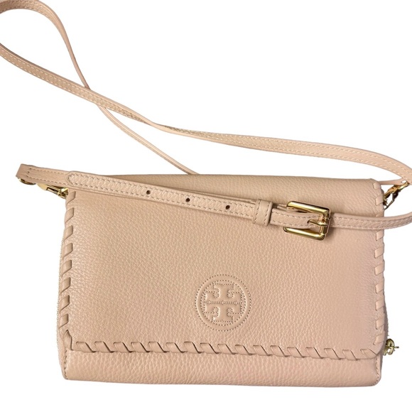 Tory Burch Beige Cream Crossbody Bag Plenty of Pockets & Cardholders - Picture 3 of 10